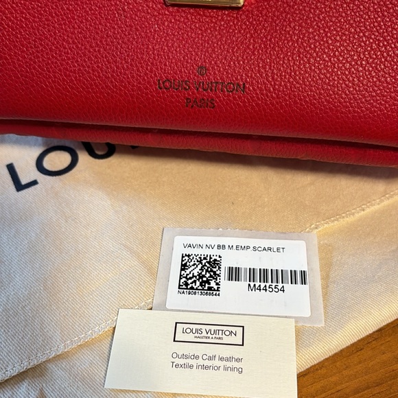 Louis Vuitton Vavin in Scarlet Red with twilly - Picture 7 of 17